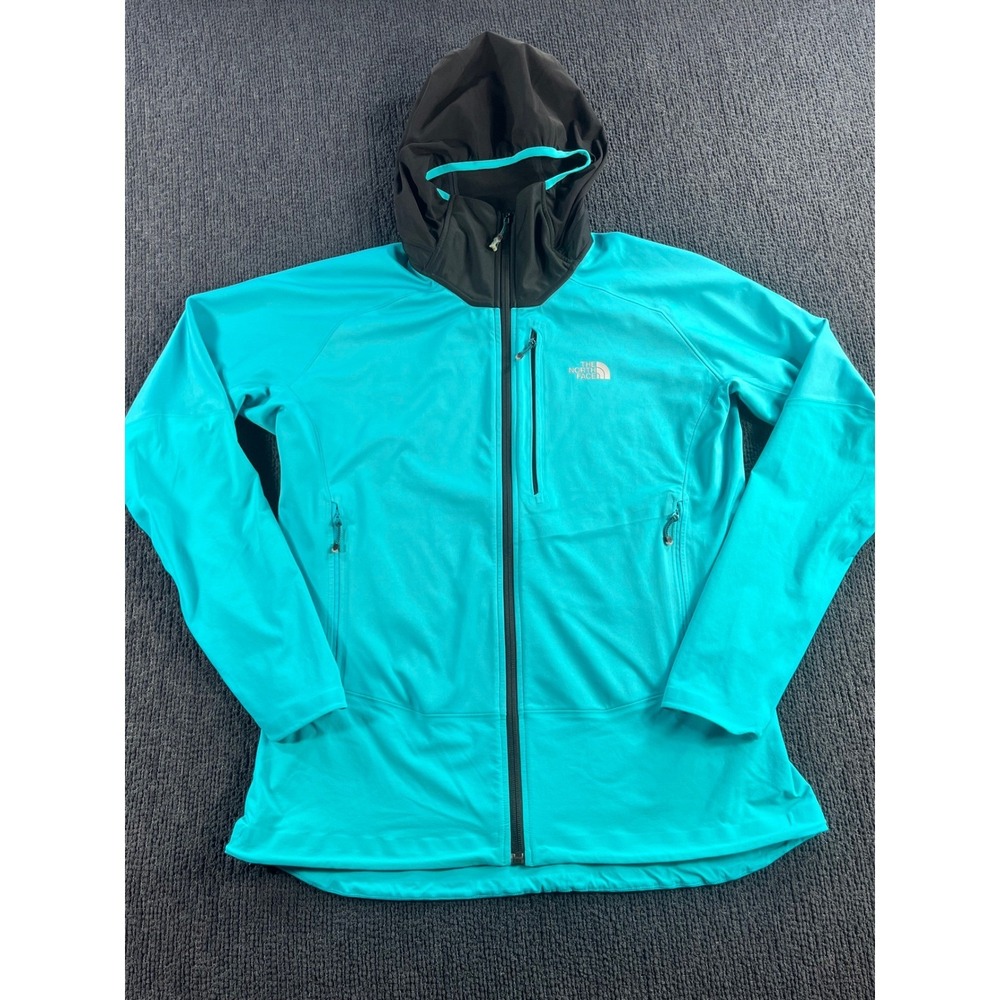 The North Face Summit Series L4 Gore Windstopper Hooded Jacket Womens Large Teal